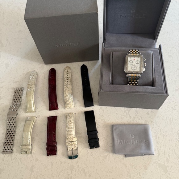 Michele Deco Diamond Stainless Watch - Picture 3 of 3